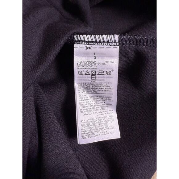 Old Navy Dress Womens Size L Black Long Sleeve Pullover Knee Length D858 - Picture 6 of 10